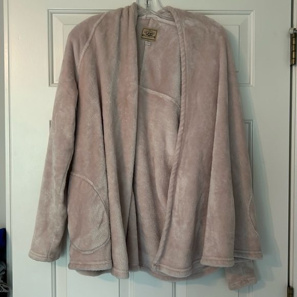 UGG Australia Open Front Cream Soft Fuzzy Jacket Cardigan - Picture 1 of 2